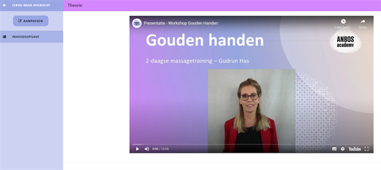 Workshop Gouden handen - gedeeltelijk via e-learning