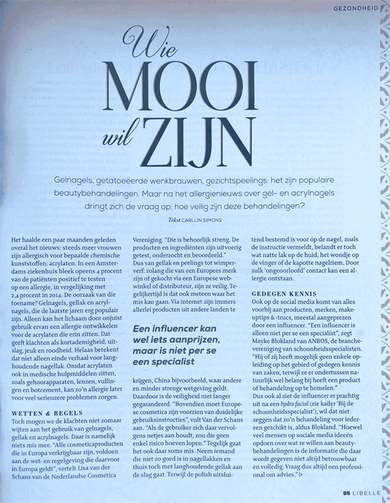 'Wie mooi wil zijn..' 2